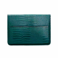 Чехол-папка Crocodile Leather Sleeve для MacBook Pro 13" (2016-2020, М1) Green